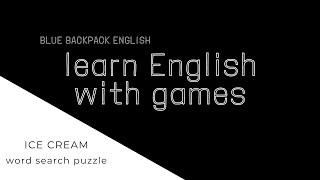 Learn English with Games: Word Search: Ice Cream