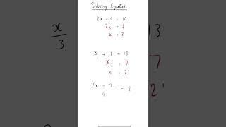 Solving Equations Part 1 - GCSE Maths #shorts #maths