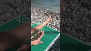 Unique pebbles on Italys beaches