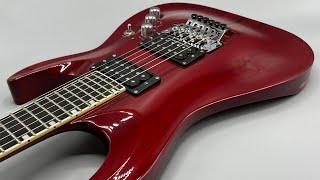 Edwards ESP E-HR-120D Horizon guitar in See Thru Red Unboxing and Tone Test Demo