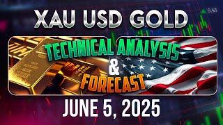 PM Recap for XAUUSD (GOLD) Forecast and Technical Analysis for June 5, 2025