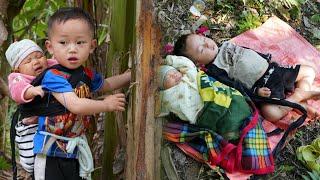 Full video: Harvesting sweet potatoes, bananas, ginger, bamboo shoots, and green vegetables for sale
