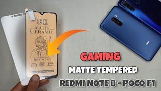 Gaming Tempered For Redmi Note 8 & POCO F1  | UNBREAKABLE Tempered