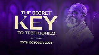 THE SECRET KEY TO TESTIMONIES | Sun 20th Oct, 2024 | #stephenadomkyeiduah #adomkyeiduah