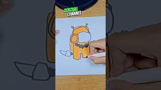 Drawing Dj Imposter Among Us So Cute  #shortvideo #shorts #amongus #djviral #imposter #game