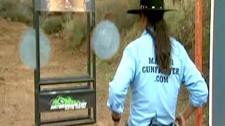 Shooting Two Plates Fast Draw - Cisko Master Gunfighter