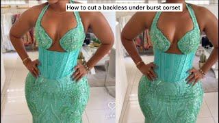 DIY : HOW TO CUT A BACKLESS UNDERBUST CORSET #how  #corset