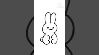 Easy Rabbit Drawing#shorts #ytshorts #viralshorts #trending #easy #cute #bunny #drawing