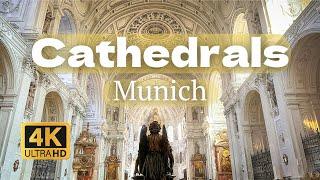 Top 5 Most Beautiful Cathedrals in Munich, Germany | Walking Tour in 4K