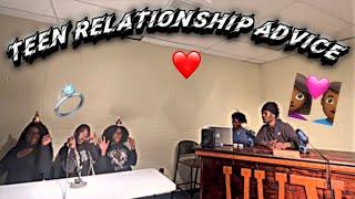 RELATIONSHIP ADVISE FROM 3 FEMALE ￼TEENS SIDE OF VIEW️‍️‍( ￼HILARIOUS)