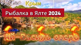 ▶️ Рыбалка в Ялте / Озеро Ай Василь / Карп, карась.Крым рыбалка 22 ноября 2024