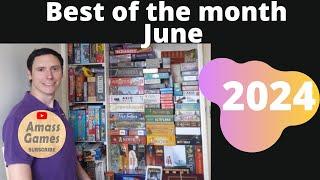 Best of the month June 2024 BotM AmassGames #boardgame #tabletop #tableideas #games #gamers games