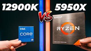 Intel i9 12900k VS Ryzen 9 5950x - The Battle for the THRONE! [Creator Edition]