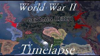 (HOI4)World War || Europe || Timelapse