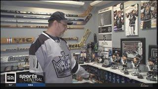 Kings superfan Chris Stupnik's puck collection