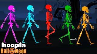 Five Skeletons Went Out One Night | Spooky Song | Hoopla Halloween