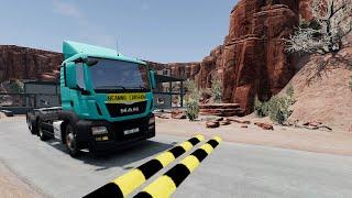 Trucks Cars vs Massive SpeedBumps – BeamNG.Drive #10