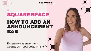 How to add an Announcement bar on Squarespace