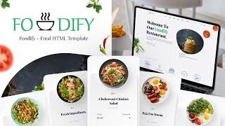 Foodify : Food & Restaurant HTML5 Website Template - Geek Code Lab