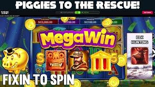 PIGGIES TO THE RESCUE! **NEW** TOLTEC BLOCKS on Chumba Casino