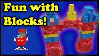 Towers, Dominoes, Stories and Fun with Melissa and Doug Jumbo Cardboard Blocks!