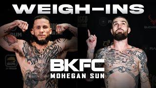 BKFC FIGHT NIGHT MOHEGAN SUN Weigh-In | LIVE!