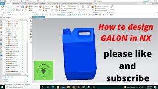 NX CAD | 5 LITTER PLASTIC CAN | CAD CAM LEARNING.