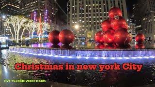 SIGHTS AND SOUNDS OF CHRISTMAS IN NYC [4K] TOUR 2024