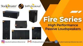 Fire Series Professional Speakers by Studiomaster Professional