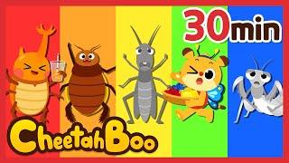 BEST Bug Songs Compilation  | Little Insect Friends | Nursery rhymes | Kids Song | #Cheetahboo