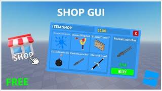 Free Shop GUI | Roblox Studio