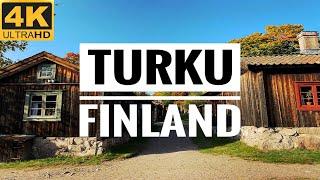 【4K】TURKU FINLAND WALKING TOUR - Former Capital of Finland - 10-Bit Color Travel Guide