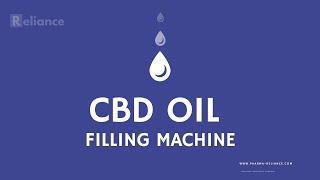 Automatic 50ml CBD oil glass dropper bottle filling capping packing machine | RELIANCE