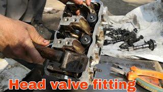 how to suzuki head valve fitting ; head valve fitting ;suzuki head