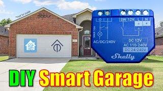 DIY Smart Garage Opener LOCAL Shelly Plus 1 (Bluetooth Bonus)