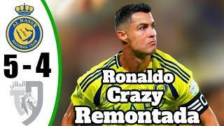 Ronaldo Hat-Trick In 5 Min  AL Nassr vs Al Ta'i 5-4 - All Goals & Highlights - 2024