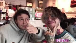 Lil Peep with random Russian fan in restaurant (Rare) w/ subtitles available