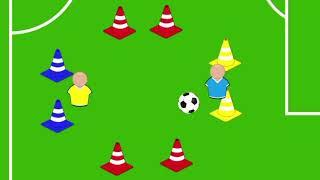 U10 - Exercises to develop dribling and ball recovery (exercitii pt dribling și recuperare a mingii)