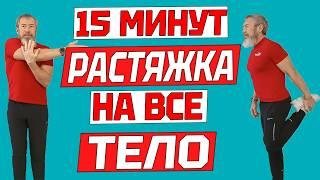 15 минут РАСТЯЖКИ НА ВСЕ ТЕЛО. Упражнения на растяжку СТОЯ для гибкости, подвижности и расслабления