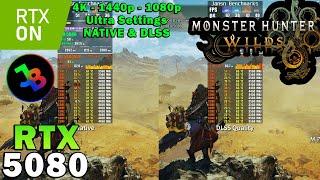 Monster Hunter Wilds Benchmark | RTX 5080 | 5800X3D | 4K 1440p 1080p | Ray Tracing | Max Settings