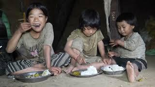 Organic village life || Cooking parsley vegetables in the village