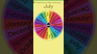 If it lands on your birthday month you are out part 1