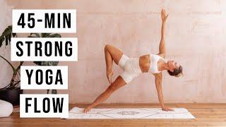 45-MIN STRONG YOGA | Vinyasa Level 2-3 | CAT MEFFAN