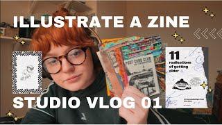 STUDIO VLOG 01 DESIGN & ILLUSTRATE A ZINE WITH ME :-) LGY Studio