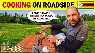 Roadside COOKING  in ZIMBAABWE, Cycle Baba. 433