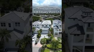 Waterfront Estate with Heated Pool, Dock & Bay Access | 534 Estuary Shore Ln, Apollo Beach #shorts