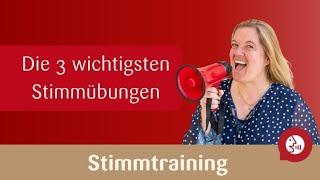 Stimmtraining - Die drei besten Stimmübungen