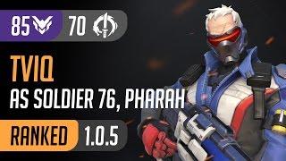 Rogue Tviq Replay - As Soldier 76, Pharah, Zarya on Ilios / Overwatch [PC] High Ranked Gameplay