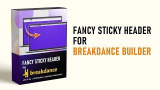 Fancy sticky header for BREAKDANCE BUILDER WORDPRESS