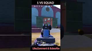 1 VS SQUAD | HE THINK I AM BOT | BGMI #bgmi #pubgmobile